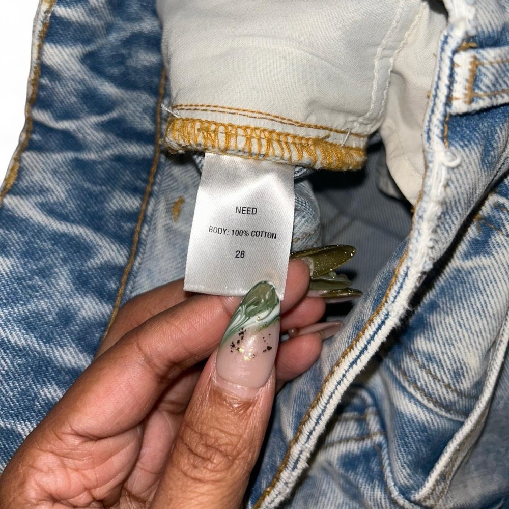 Need Supply Co. blue denim straight leg jeans - Picture 3 of 6
